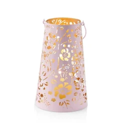 Discount Pink Pastel Floral Lantern Candles | Lanterns & Night Lights