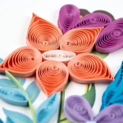 Discount Playful Flower Bouquet Quilling Card Bird & Flower Cards