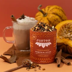 Online Pumpkin Spice Loose Leaf Tea Tin & Spoon Food