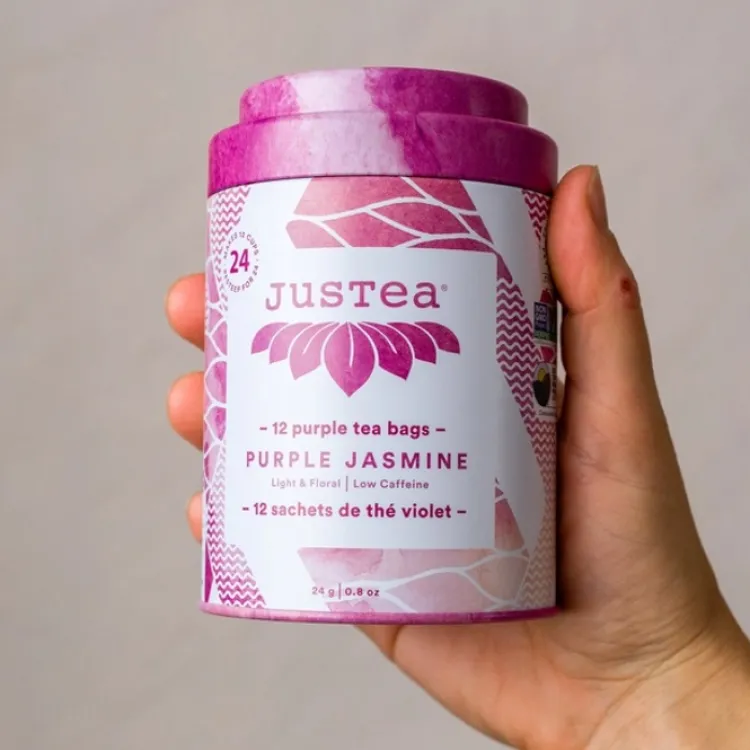 Discount Purple Jasmine Tea Bag Tin Food