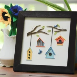 New Quilling Card Frame Dark Wood – 6” x 6” Photo Frames | Frame It!