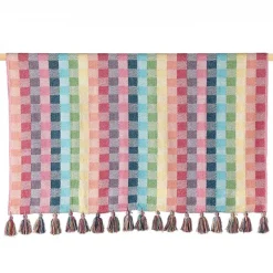 Online Rainbow Gingham Rethread Throw Blankets & Throws