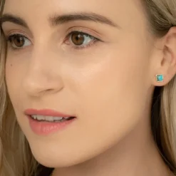 Sale Refuge Natural Turquoise Studs Fight Trafficking | Earrings