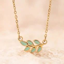 Best Rowen Leaf Necklace Mint Fight Trafficking | Necklaces