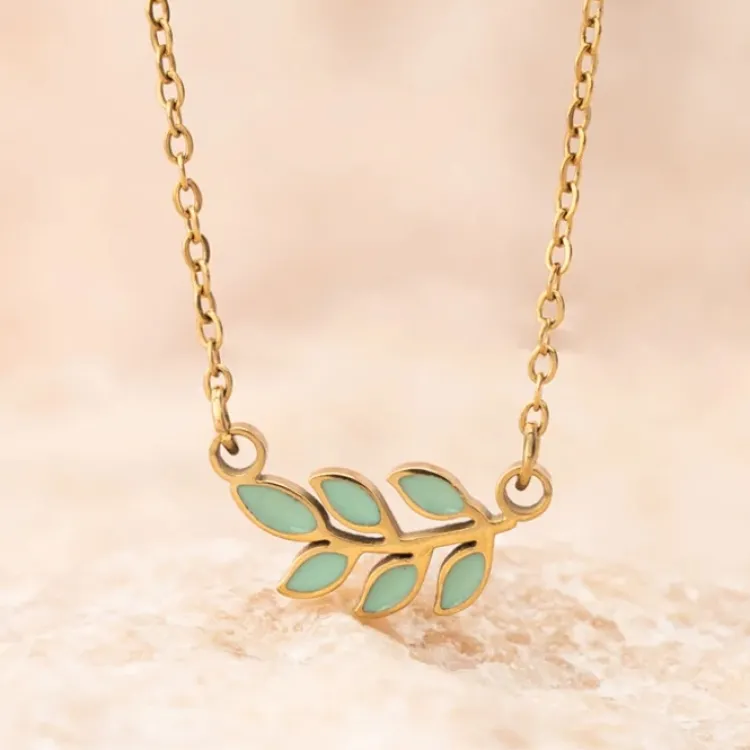 Best Rowen Leaf Necklace Mint Fight Trafficking | Necklaces