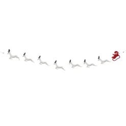 Sale Santa & Reindeer Felt Garland Garlands