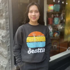 Best Seattle Crew Fleece Charcoal Tops & Tunics