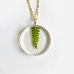 Best Small Moon Fern Pendant Necklaces