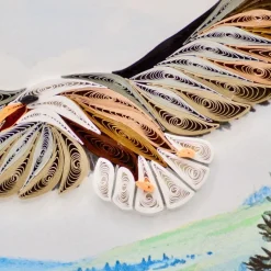 Online Soaring Eagle Quilling Card Bird & Flower Cards
