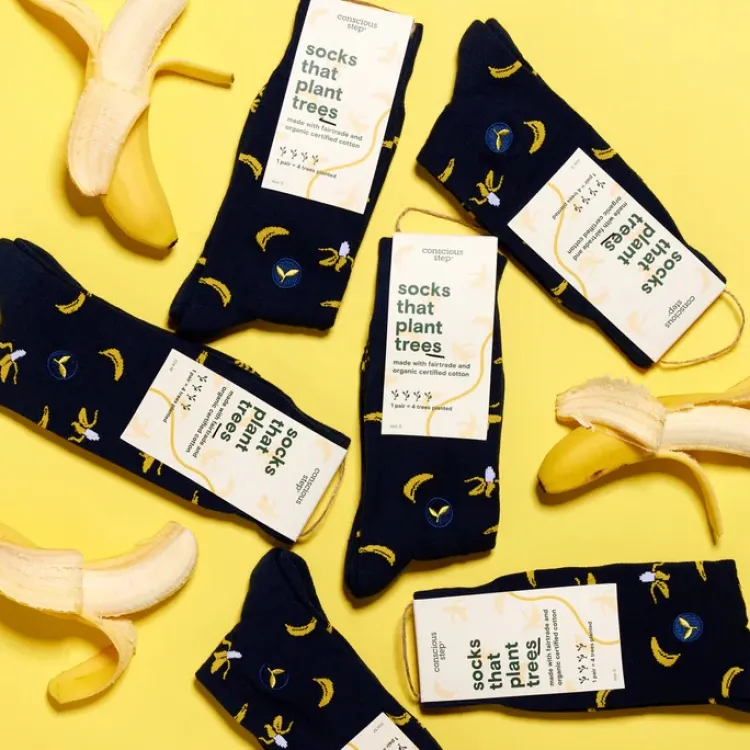 Discount Socks That Plant Trees Bananas Socks