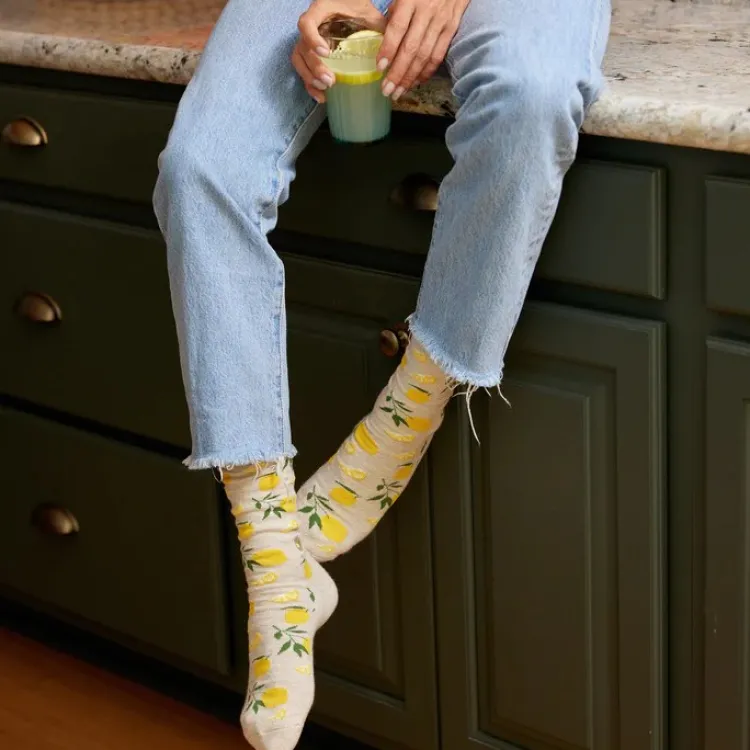 Fashion Socks That Plant Trees Lemons Socks
