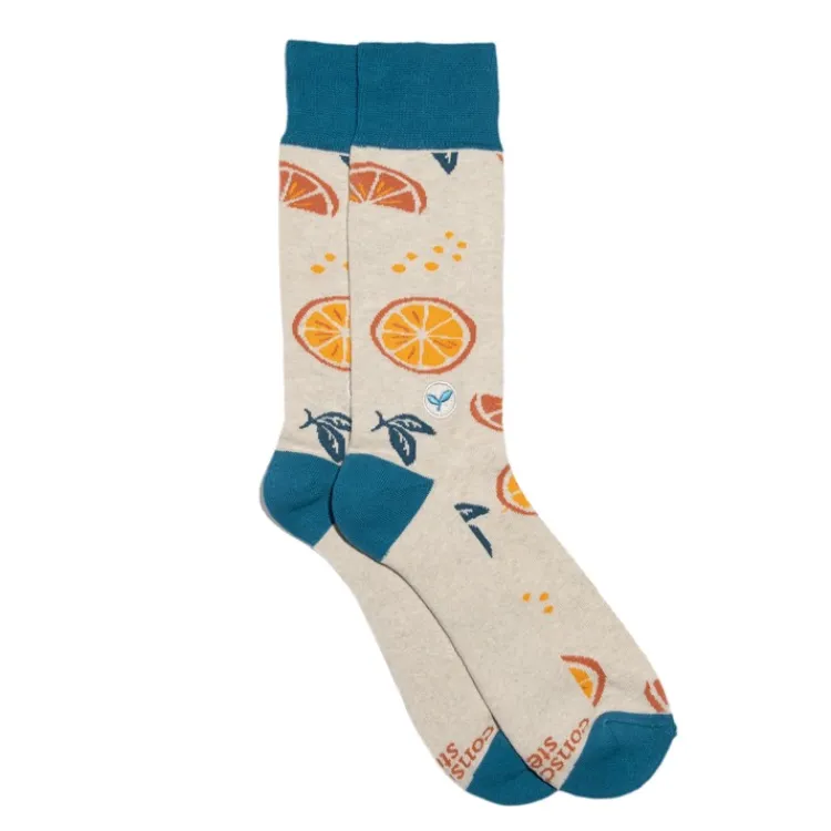Clearance Socks That Plant Trees Oranges Socks