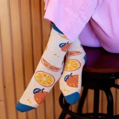 Clearance Socks That Plant Trees Oranges Socks