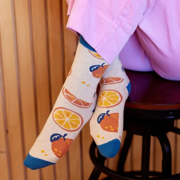 Clearance Socks That Plant Trees Oranges Socks