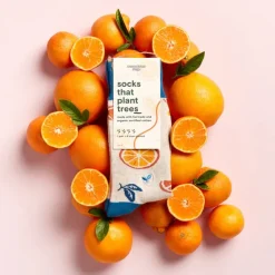 Clearance Socks That Plant Trees Oranges Socks