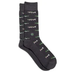 New Socks that Protect National Parks Gray Fish Socks