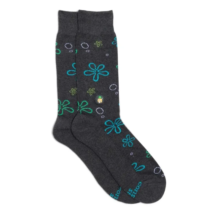 Online Socks That Protect Oceans – SpongeBob Floral Socks