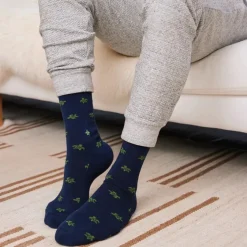 Fashion Socks That Protect Turtles Navy Socks