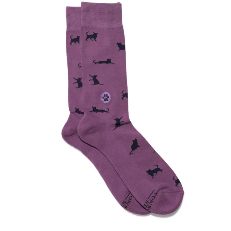 Best Socks That Save Cats Purple Socks