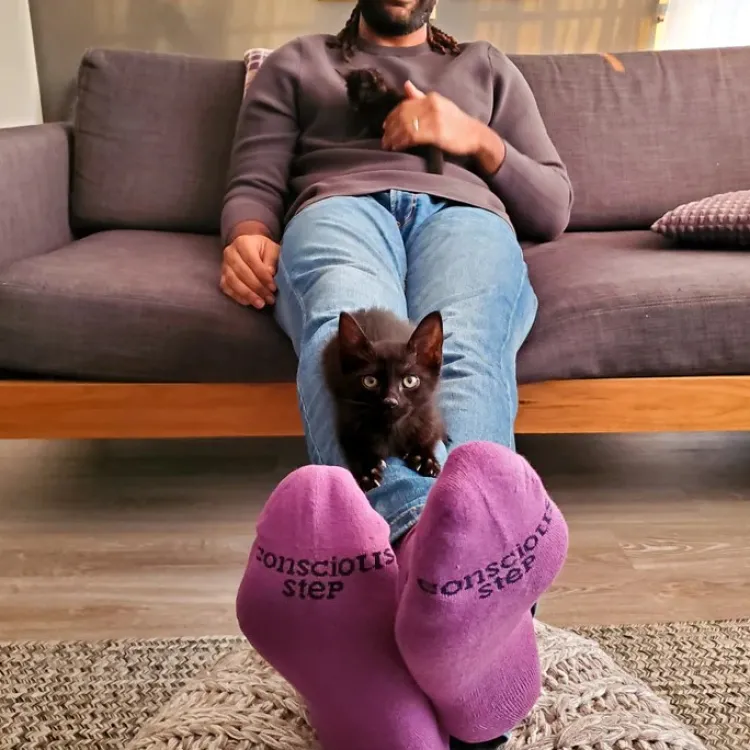 Best Socks That Save Cats Purple Socks