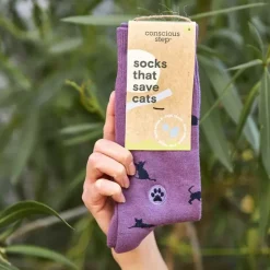 Best Socks That Save Cats Purple Socks