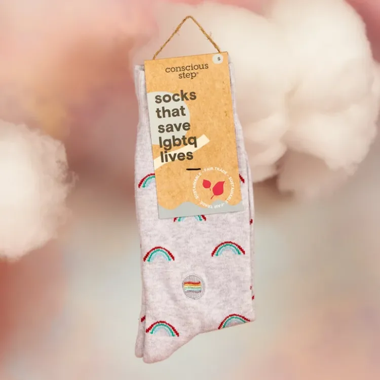 Clearance Socks That Save LGBTQ Lives Rainbow Socks