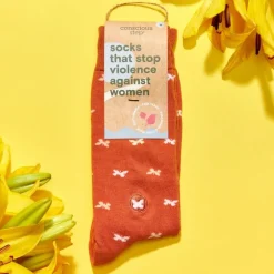 New Socks that Stop Violence Against Women Butterflies Socks