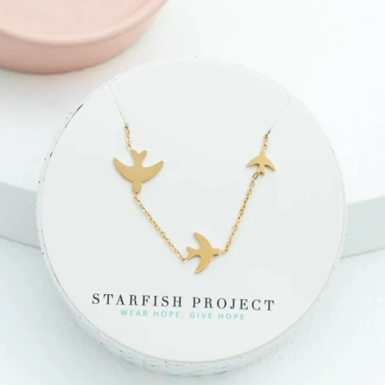 Online Sparrow Gold Necklace Fight Trafficking | Necklaces