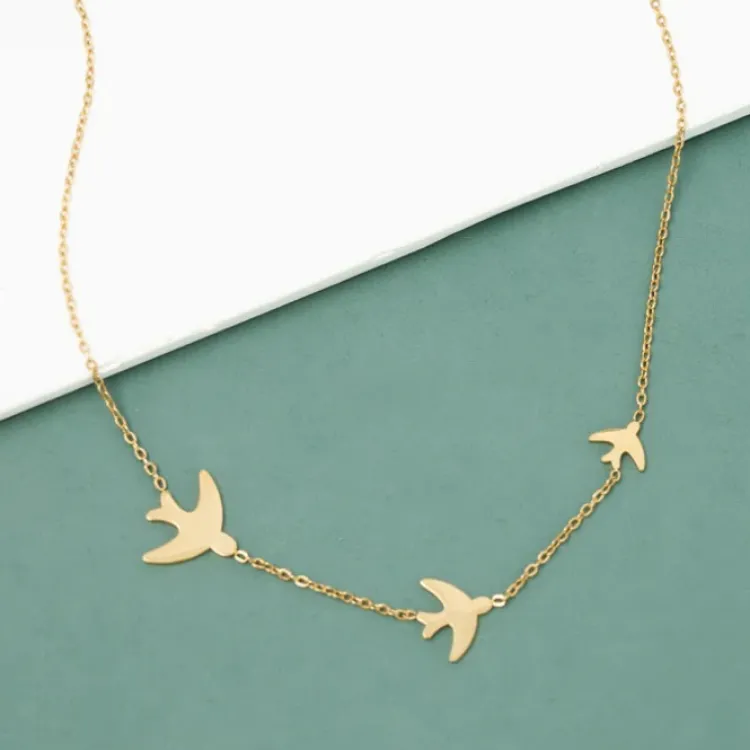 Online Sparrow Gold Necklace Fight Trafficking | Necklaces