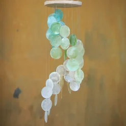 Outlet Spiral Capiz Shell Chime – Spring Meadow Capiz Wind Chimes