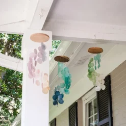 Outlet Spiral Capiz Shell Chime – Spring Meadow Capiz Wind Chimes