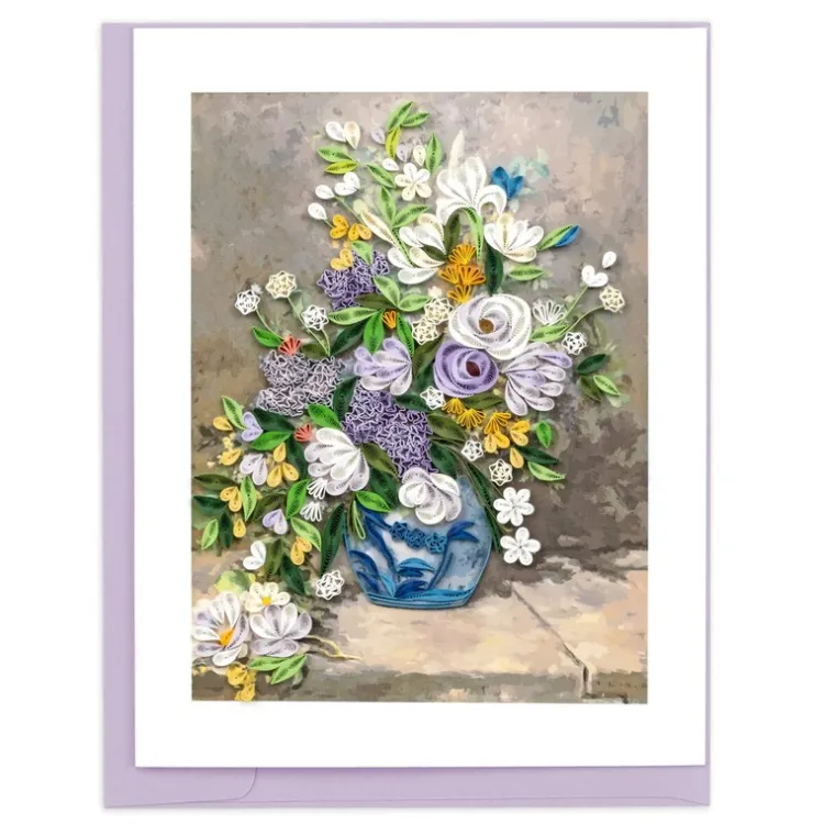 Sale Spring Bouquet Renoir Quilling Card Famous Painting Cards | Bird & Flower Cards