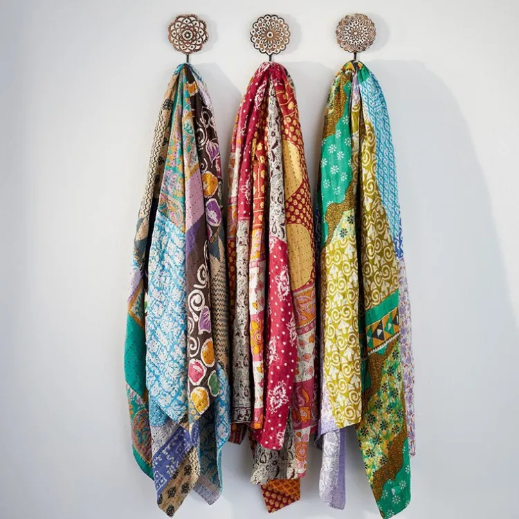 New Spring Kantha Throw Blankets & Throws