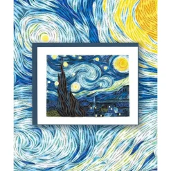 Hot Starry Night Quilling Card Famous Painting Cards