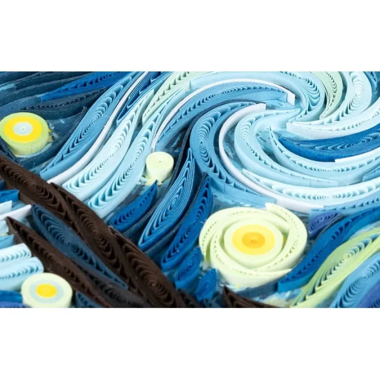 Hot Starry Night Quilling Card Famous Painting Cards