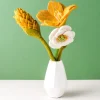 Fashion Tangerine Tango Felt Flower Bouquet Felt Flowers