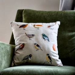 Best Ten Birds Embroidered Pillow Pillows