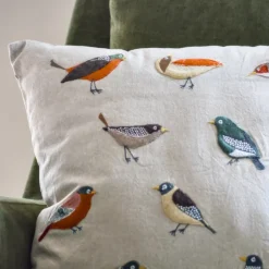 Best Ten Birds Embroidered Pillow Pillows