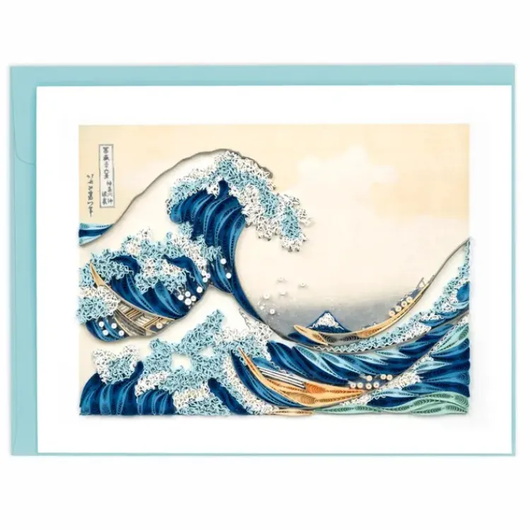 Discount The Great Wave Art Quilling Card Famous Painting Cards