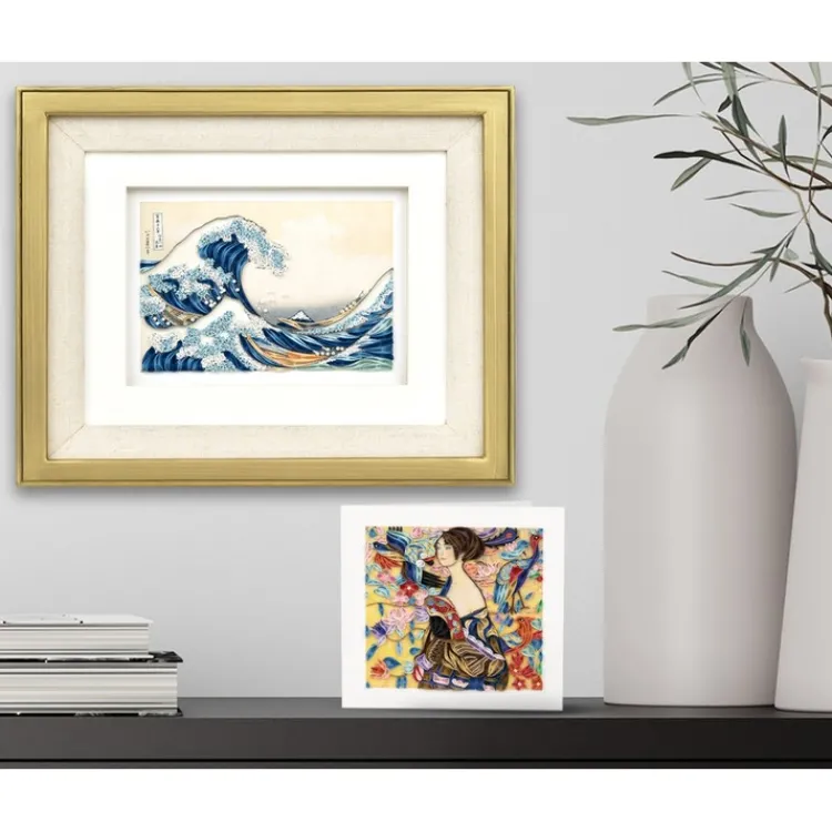 Discount The Great Wave Art Quilling Card Famous Painting Cards