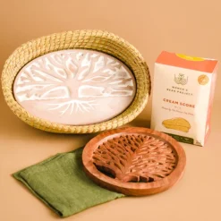 Discount Tree of Life Bread Warmer Basket Gift Set Tabletop | Bread Warmer Baskets
