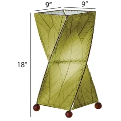Online Twist Table Leaf Lamp – Green Leaf Lamps