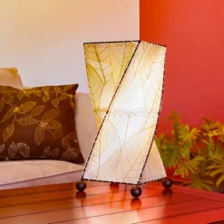 Outlet Twist Table Leaf Lamp – Natural Leaf Lamps
