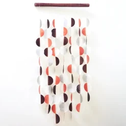 Sale Two-Tone Straight Chime – Warm Capiz Wind Chimes
