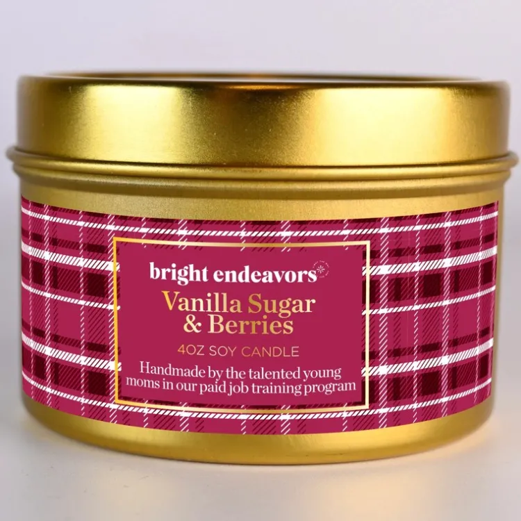 Clearance Vanilla Sugar & Berries Soy Candle 4 oz Candles