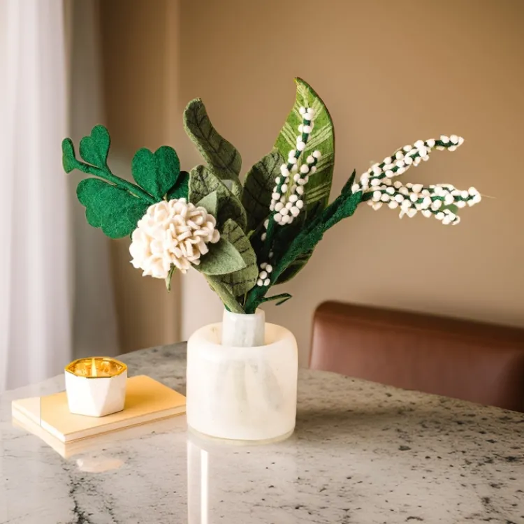 Clearance Verdant Meadow Felt Flower Bouquet Felt Flowers