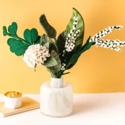 Clearance Verdant Meadow Felt Flower Bouquet Felt Flowers