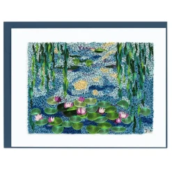 Best Water Lilies Monet Quilling Card Famous Painting Cards | Bird & Flower Cards