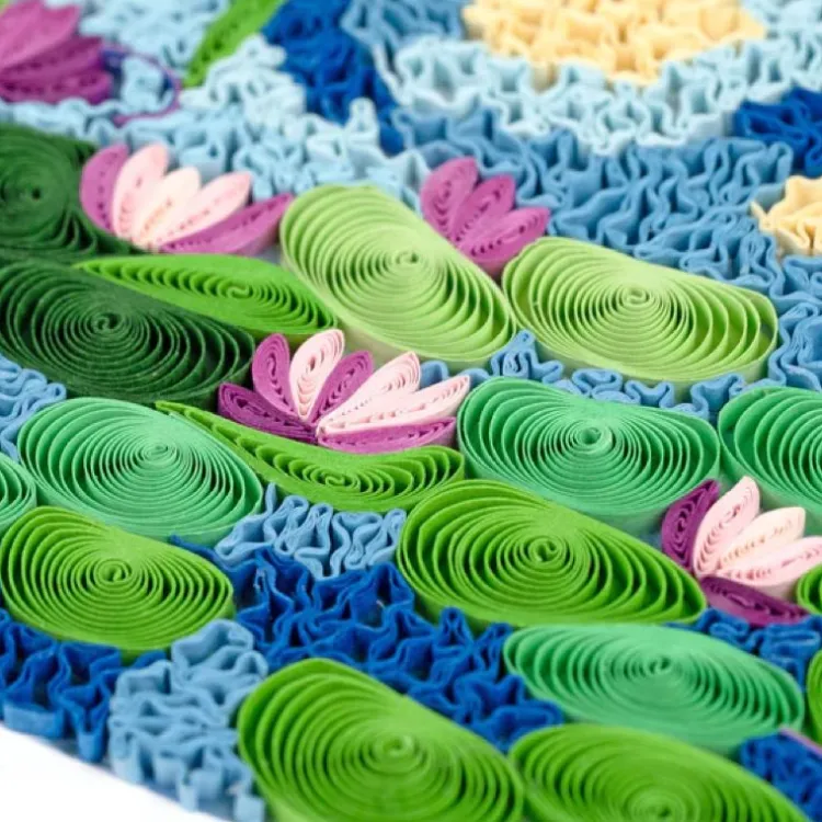 Best Water Lilies Monet Quilling Card Famous Painting Cards | Bird & Flower Cards