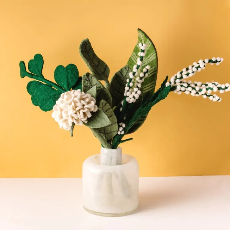 Best White Felt Hydrangea Felt Flowers